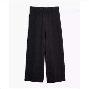 Madewell Black Drapey Wide Leg Pull On Pants NWT